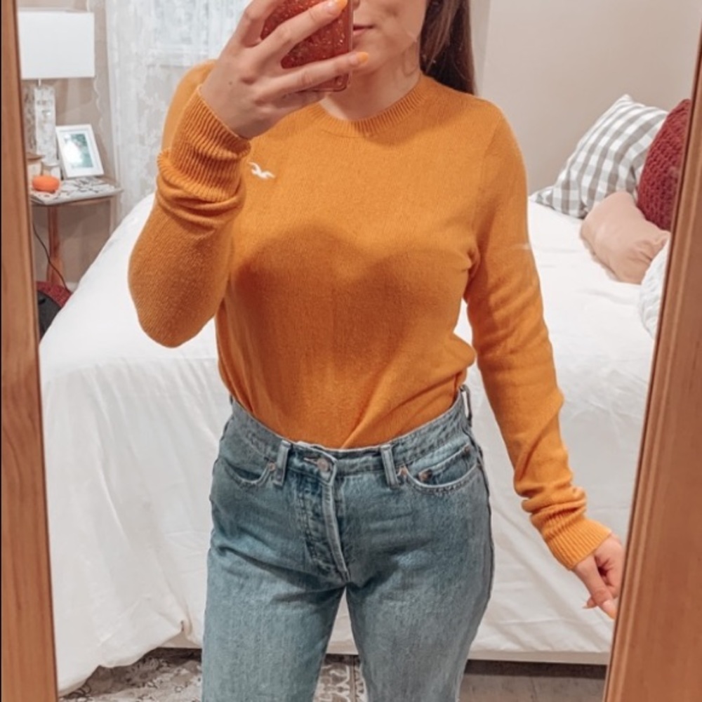 Mustard Yellow Hollister Sweater